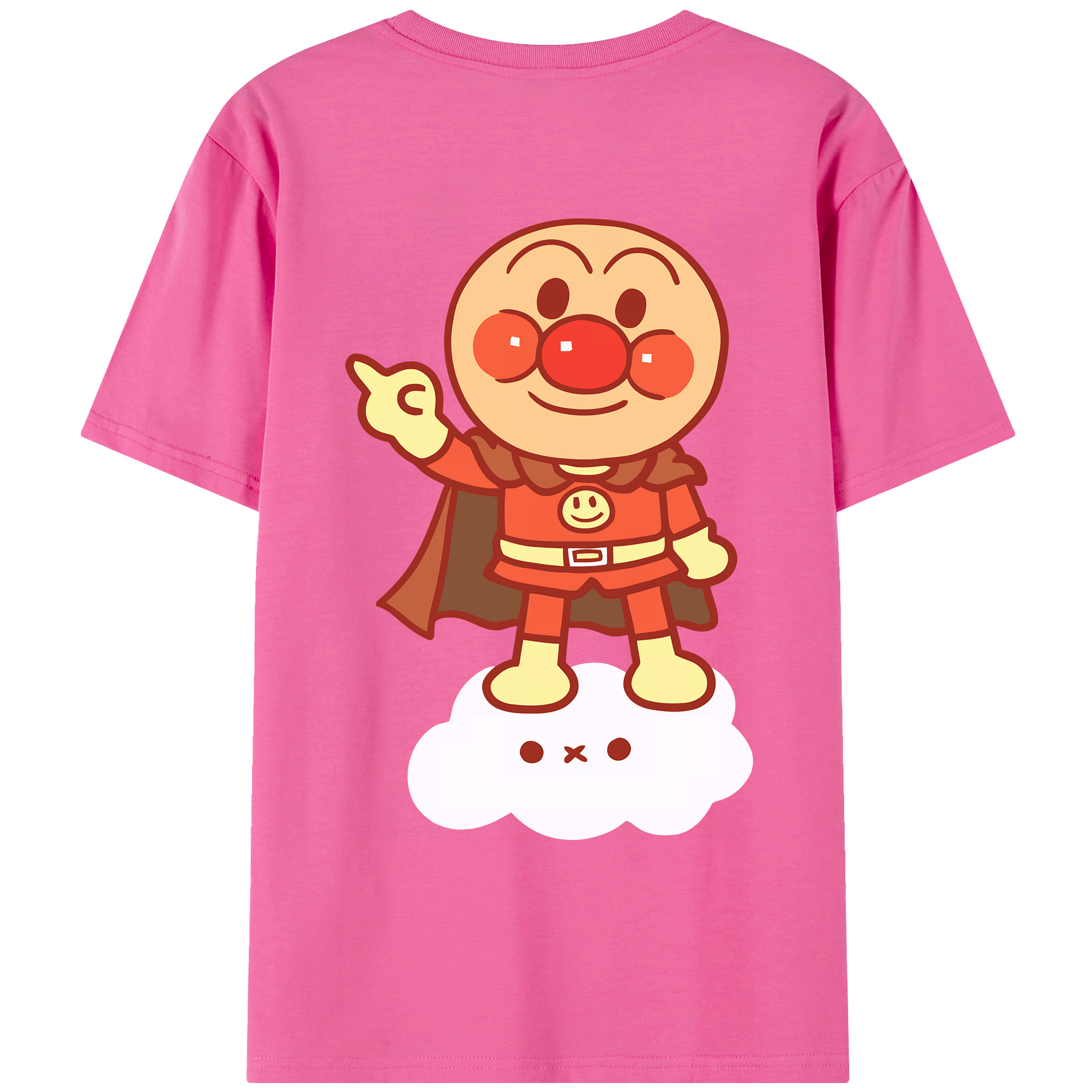 （画像用） アンパンマン Anpanman レディース半袖Tシャツ(バックプリント)